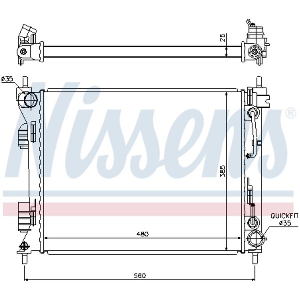KüHler WasserküHler MotorküHler FüR Hyundai Accent IV Stufenheck RB 1.6 Crdi-image