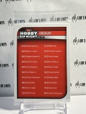 2025 Topps Hobby Rip Night Pack Sealed Unopened Mint | Checklist On Top | MLB