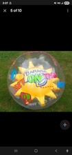 Vintage BANANA BOAT Suntan Lotion 48" Inflatable GET ON THE BOAT Beach Ball Ad