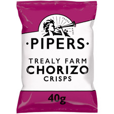 Pipers Trealy Farm Chorizo Crisps 24 x 40g Bags