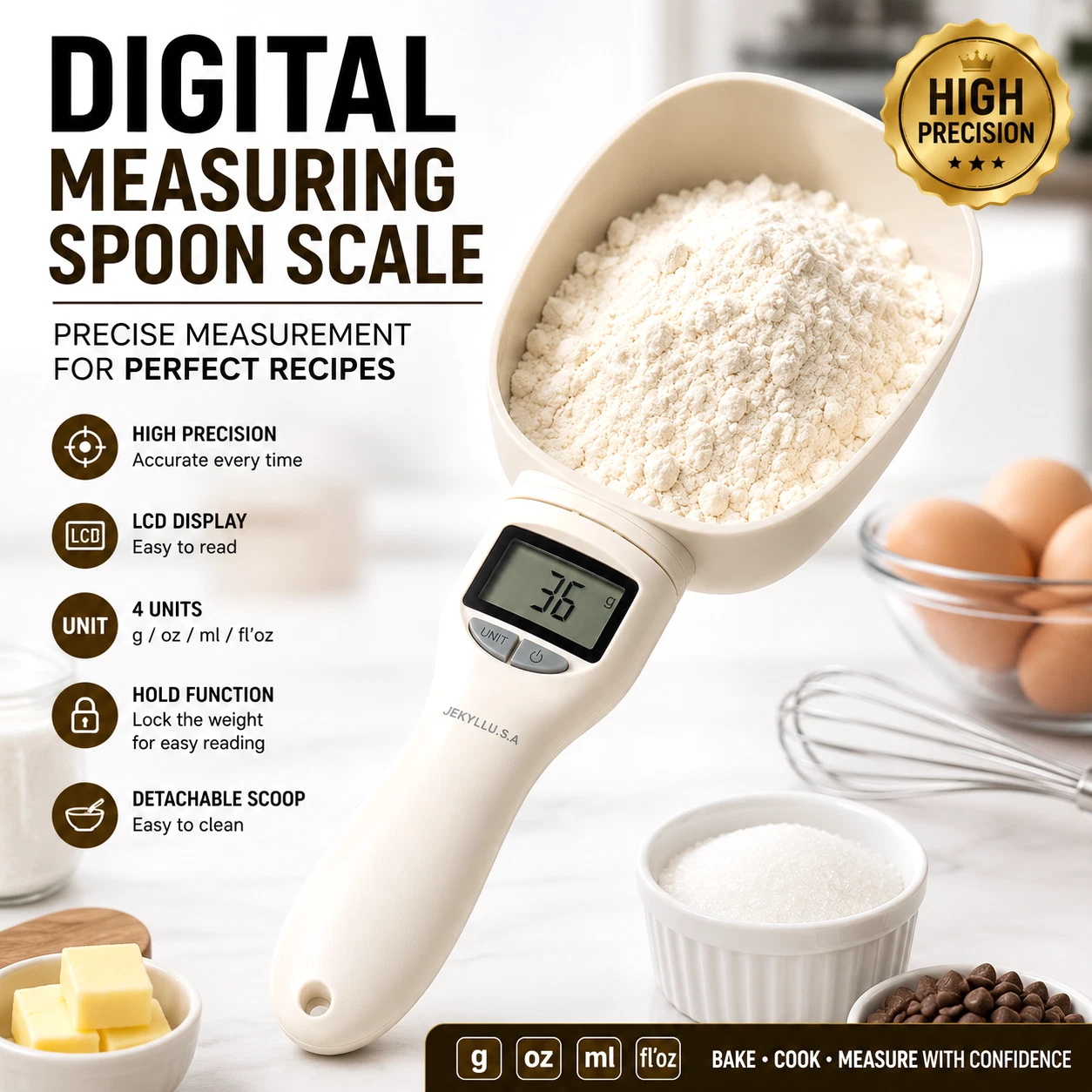 Peso Medidor Digital De Alimentos Con Pantalla LCD Para Cocina Reposteria