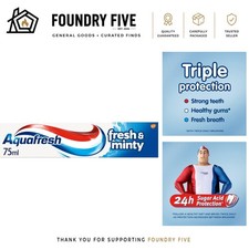 Triple Protection Mint Toothpaste - 6 Pack, 75ml for Strong Teeth & Healthy Gums 11.09 per litre