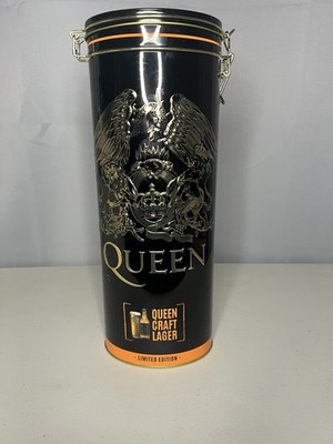 Queen Limited Edition Craft Lager Metall Vorratsdose One Size Schwarz & Gold Selten