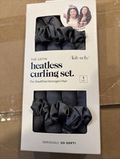 Kitsch Satin Heatless Curling Set - Dark Gray - NEW
