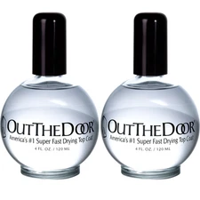 *2 Pack* INM Out The Door 4oz Top Coat – Quick Dry Nails, Long-Lasting Pro Shine