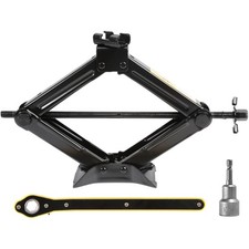 Scherenwagenheber 2T, Auto, Stahl, elektrisch, Hub 10-38cm, universell