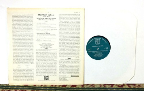 Schutz: Polychoral Sacred Works, 1980 - LP, Choral, Motet - NM Vinyl - Picture 5 of 5