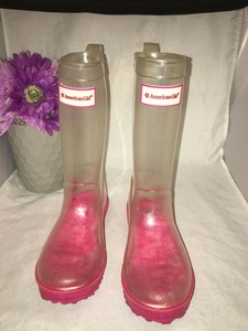 american girl rain boots clear