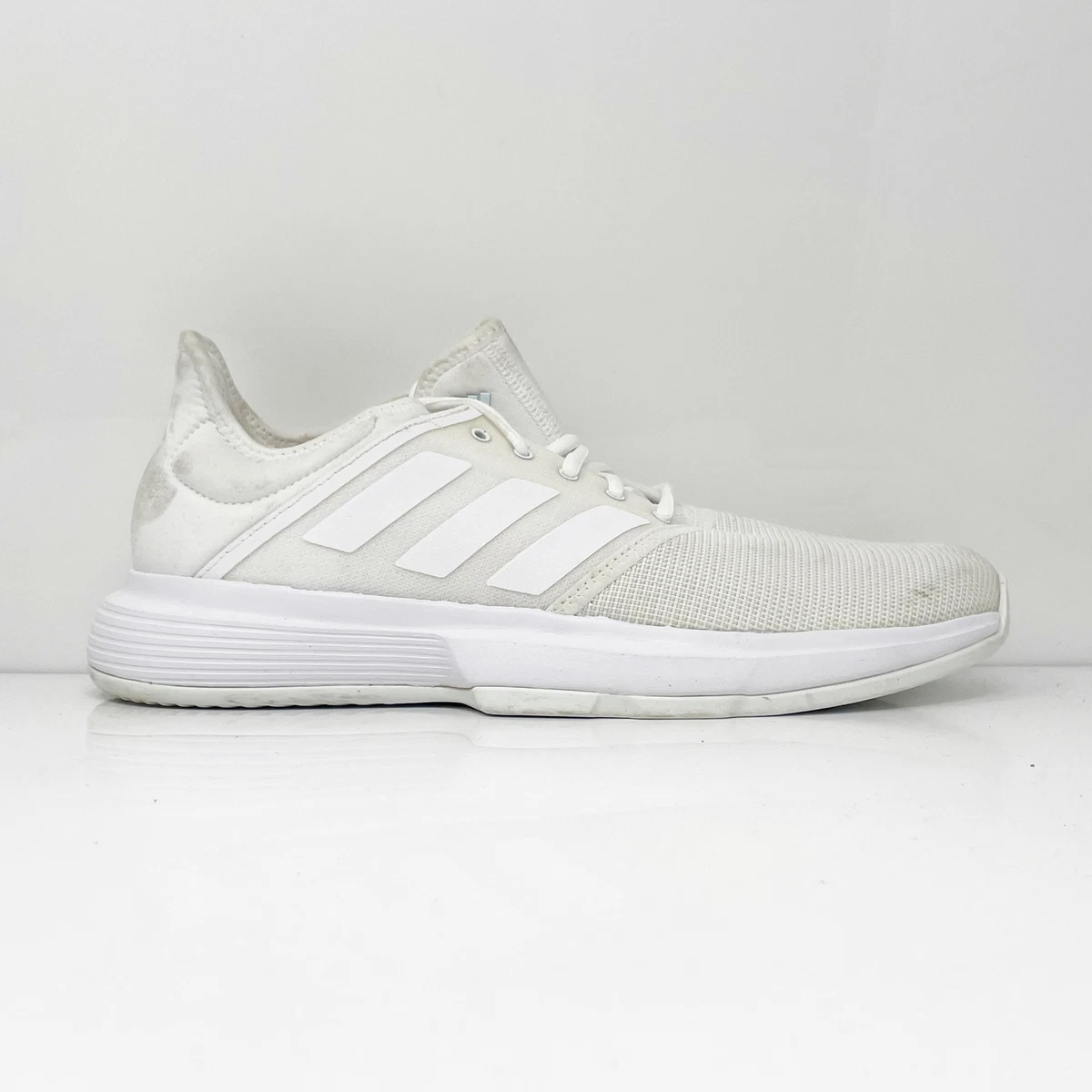 Adidas Womens GameCourt EE3813 White Running Shoes Sneakers Size