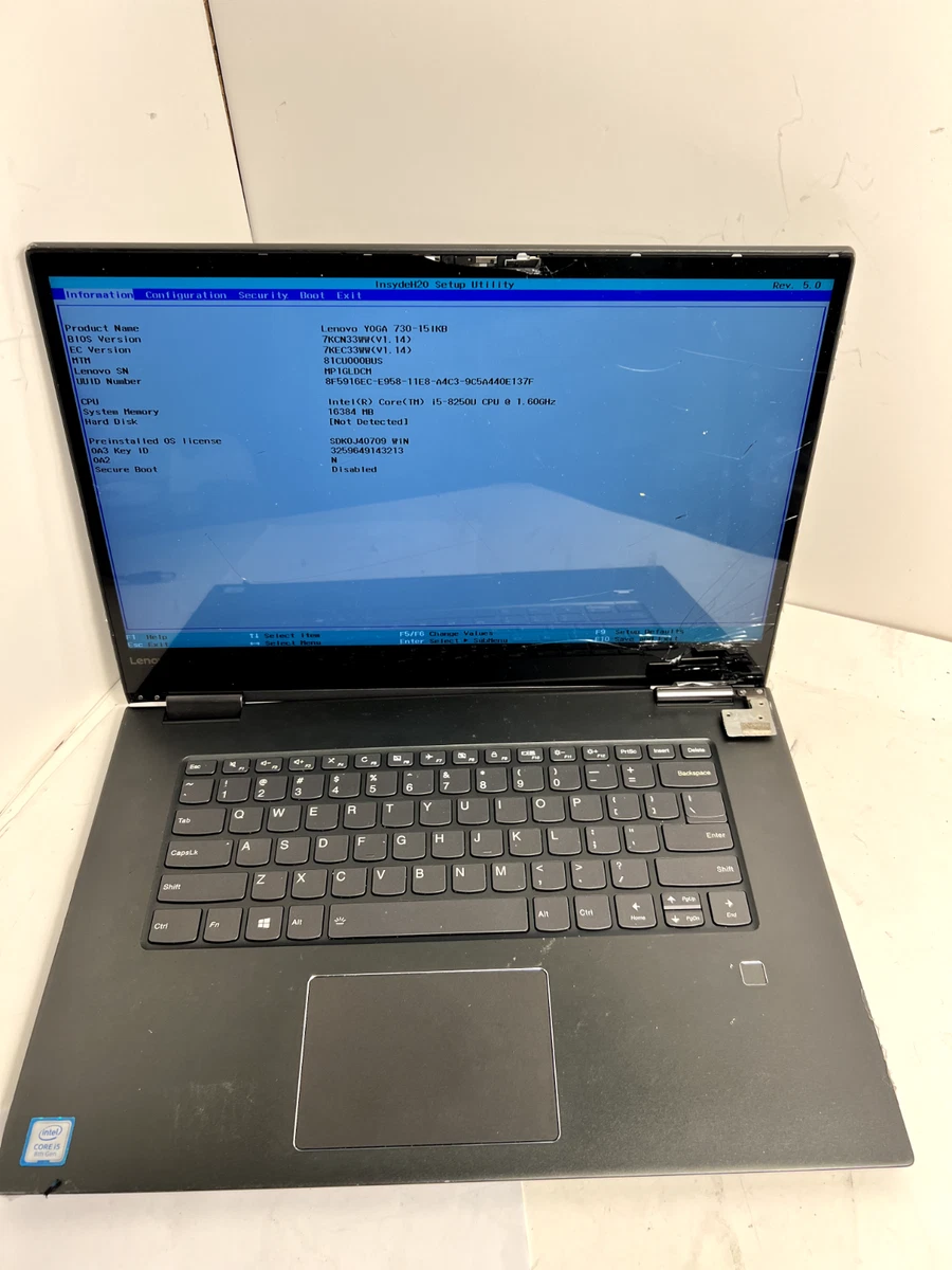 【ジャンク品】Lenovo Yoga 730 ノートPC 2 em 1 Lenovo Yoga 730 730-13IKB Iron gray 13.3