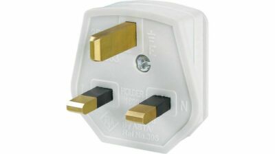Weiß Netz Elektro Stecker Wand 3PIN Kunststoff Steckdose 13AMP ABGESICHERT Haushalt 250V