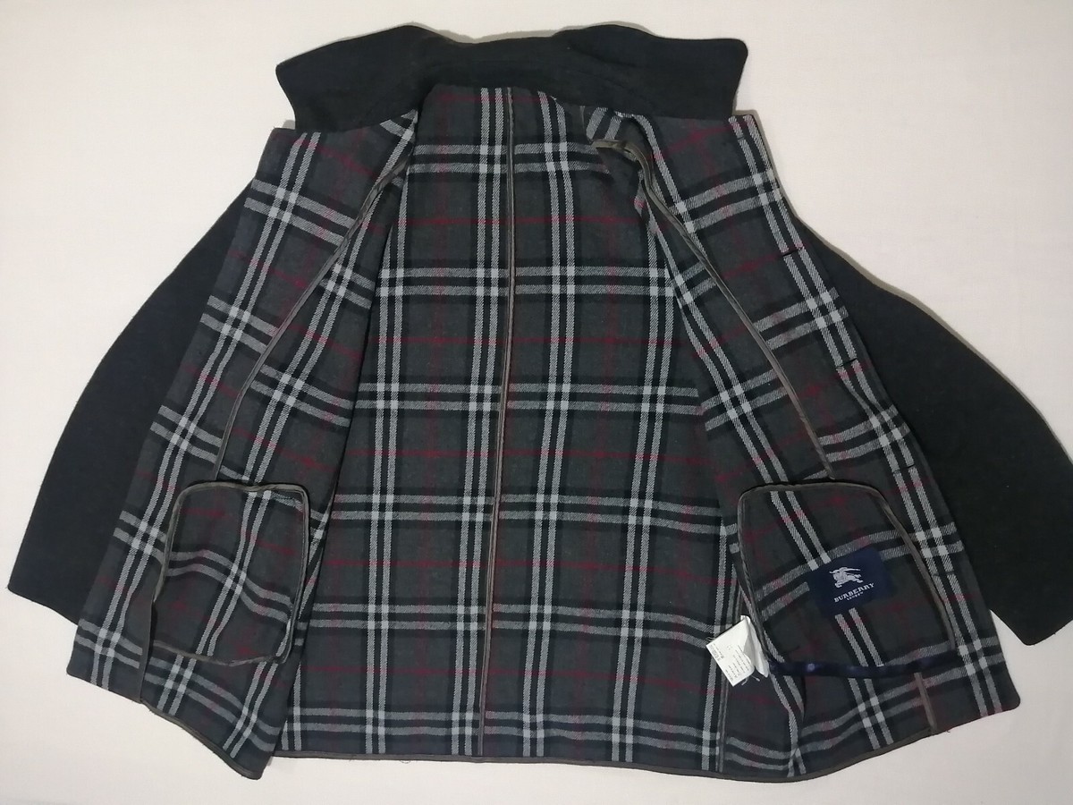 【極美品】BURBERRY LONDON グレー ジャケット　ノバチェック Authentic Burberry Jacket Nova check Genuine burberry london gray