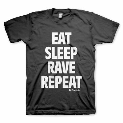 Authentic FAT BOY SLIM Eat Sleep Rave Repeat T-Shirt S M L XL 2XL 3XL NEW