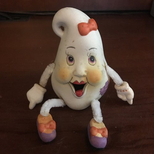 Rare Vintage Ceramic Female Humpty Dumpty with pipe cleaner arms and ...