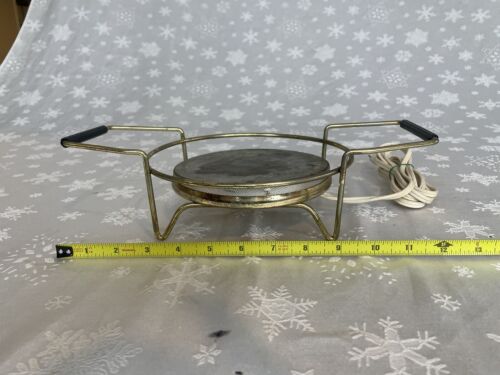 Vintage Warm-o-Tray Electric Warmer Gold Buffet Trivet Atlantic Precision #101 - Picture 4 of 4