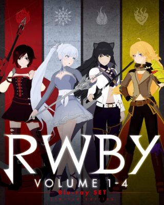 RWBY Volume 1-4 Blu-ray Set First Press Limited Edition 1000805260 Monty Oum NEW