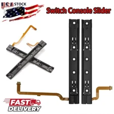 Left + Right Slider sliding rail with Flex Cable For Nintendo Switch Console USA