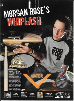 Vater Percussion - Morgan Rose of Sevendust  - 2007 Print Advertisement