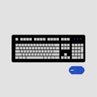 01K4686, 76H5078, 76H5080 IBM 2 BUTTON PS/2 MOUSE