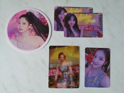 Twice Taste Of Love Dahyun Coaster, Tzuyu Lenticular, Jihyo und Sana Photocards