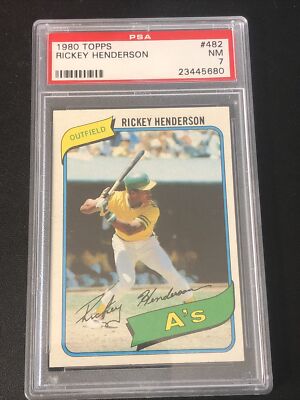 その他 Rickey Henderson RC 1980 Topps #482 PSA7 PSA 7 1980 Topps Rickey Henderson #482 Rookie | eBay