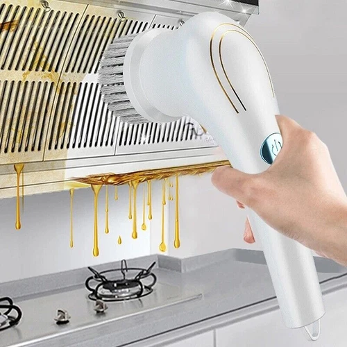 Electric Cordless Cleaning Brush Spin Scrubber Turbo Scrub Cleaner Rechargeable - Picture 4 of 10