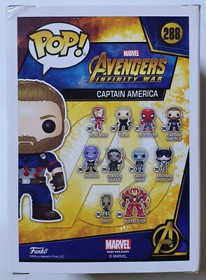 Funko POP! Captain America #288 Marvel Avengers Infinity War New