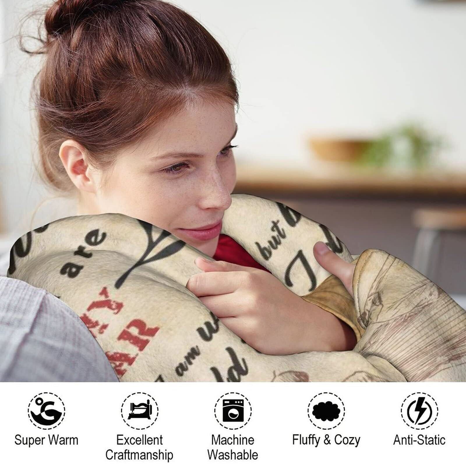 🔥 Flannel Fleece Throw Blanket 18 Inch Pillowcase Cover Microfiber Couch Gift🔥