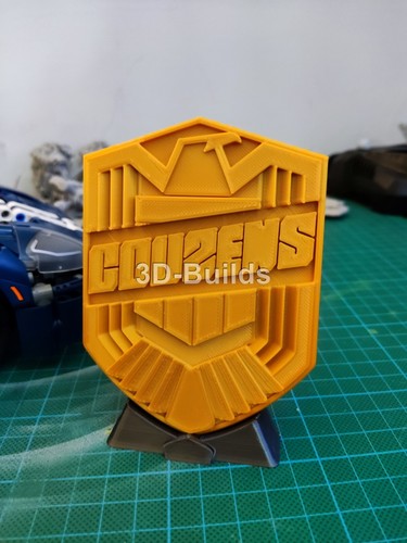 Personalised Judge Dredd inspired Law Badge Custom Cosplay Comic Movie styles - Picture 12 of 13