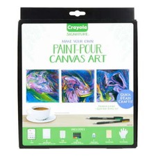 Crayola Mini Canvas Painting Kit, DIY Marbleizing, Unique Gifts for Mothers Day,