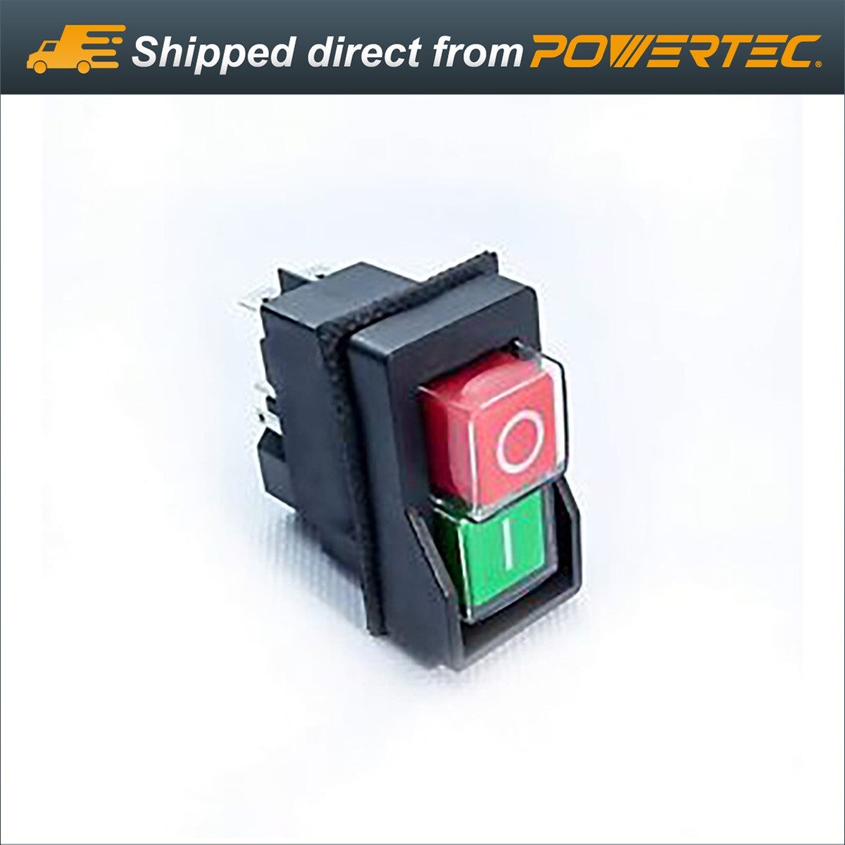 POWERTEC 71355 Magnetic On-Off Switch 110V Color coded Push Button