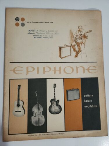 Catálogo de guitarras Epiphone 1962 de colección amplificadores bajos catálogo **RARO** - Imagen 1 de 12