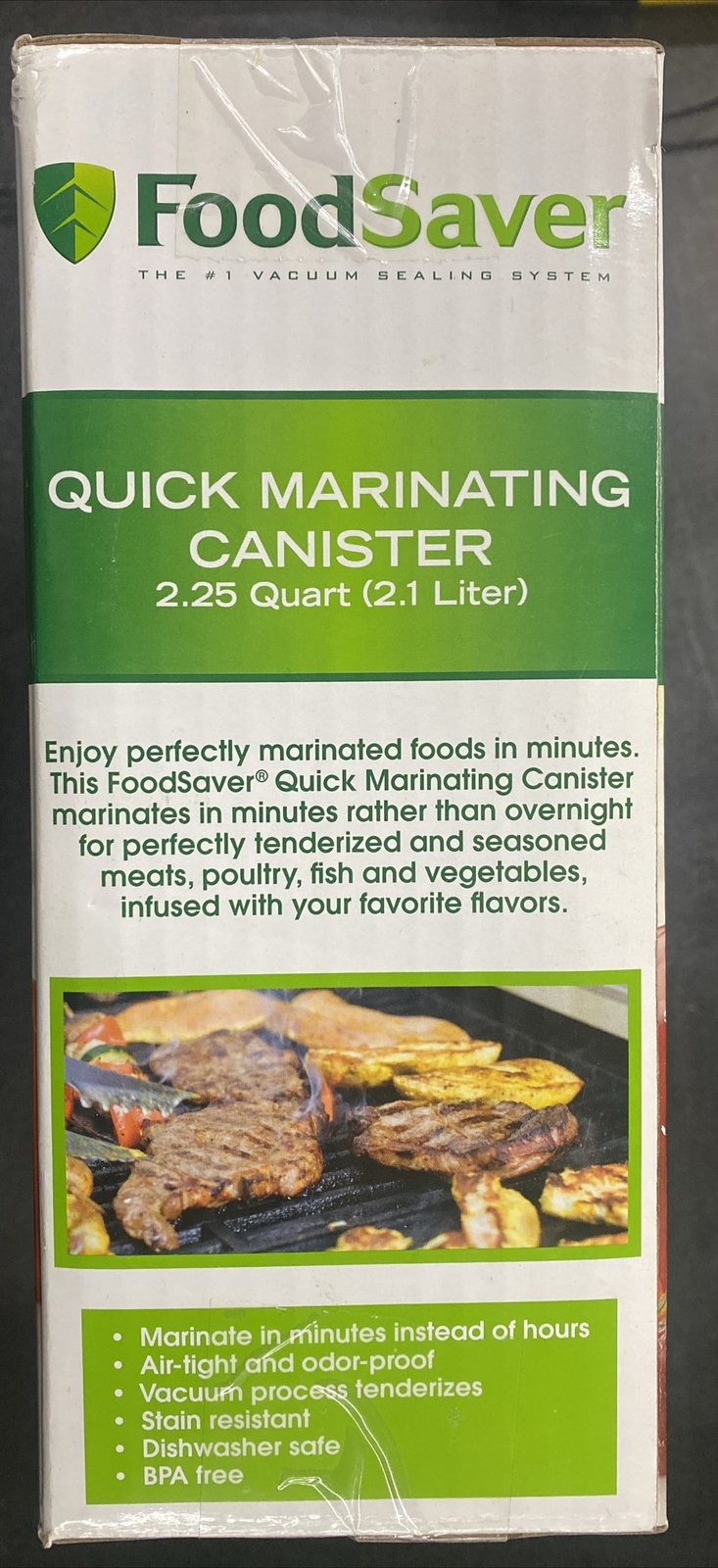 FoodSaver Vacuum Seal Quick Marinator, 2.25 Quarts 53891012904 eBay