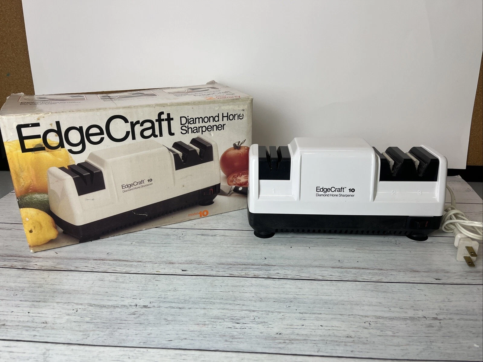EdgeCraft Model 10 Diamond Hone Knife Sharpener Chefs Choice TRIZOR