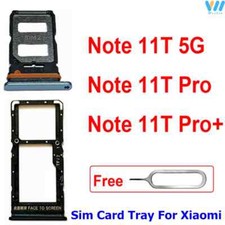 For Xiaomi Redmi Note 11T 11TPro Plus 5G SIM Card Tray Slot SD Card Part