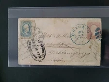 RAS Civil War, POW Cover Camp Douglas Chicago US65 CSA11 INCREDIBLE Ex-Kaufmann