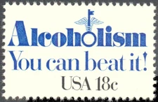 Scott 1927, The 18¢ Alcoholism Issue from 1981 - Mint, Never Hinged
