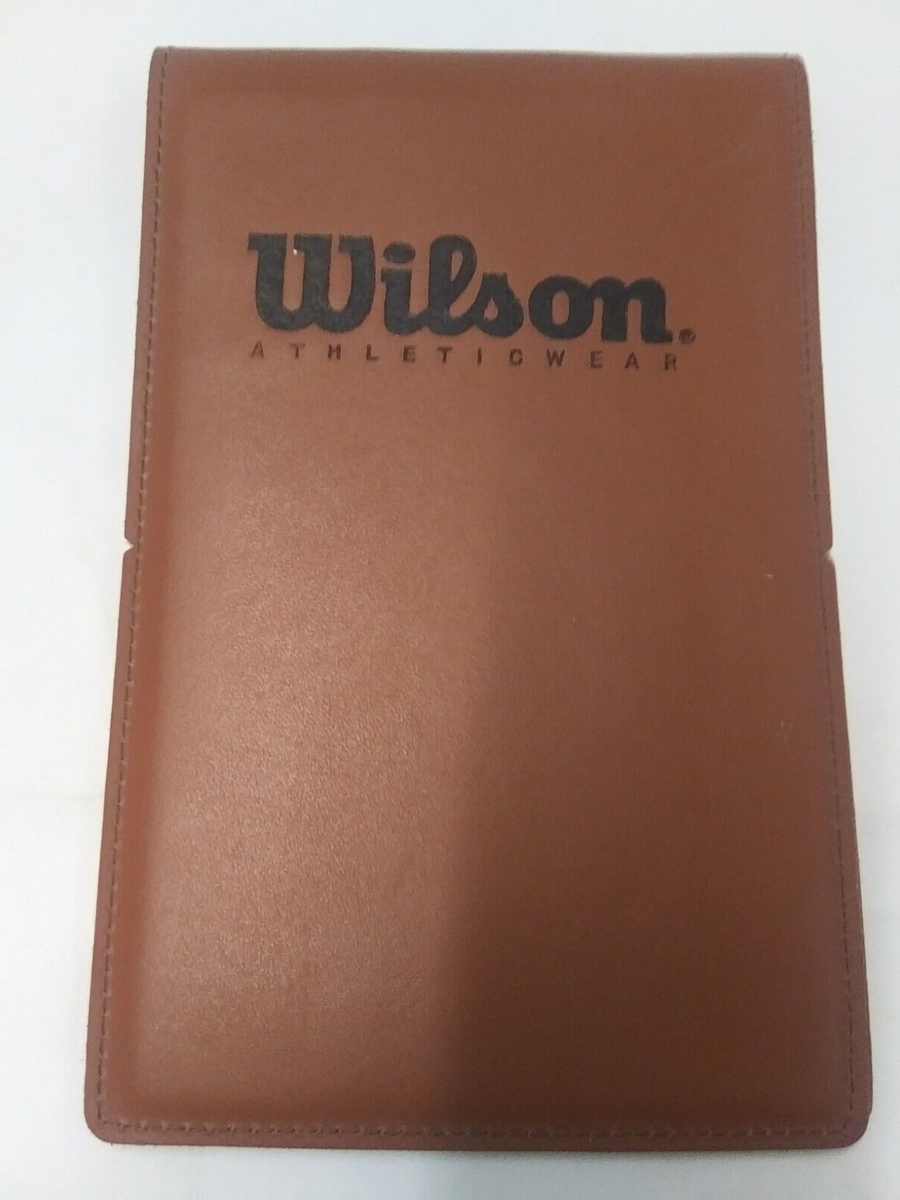 Wilson Athletc Wear Leather Note Pad Folder 1b4