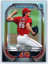 2021 Bowman Chrome Top 100 Scouts Insert #BCP-178 Nick Lodolo Cincinnati Reds