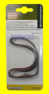 PROXXON 28581 Schleifband Korn 180 für Bandschleifer BS/E BSL 220/e 28536 - NEU