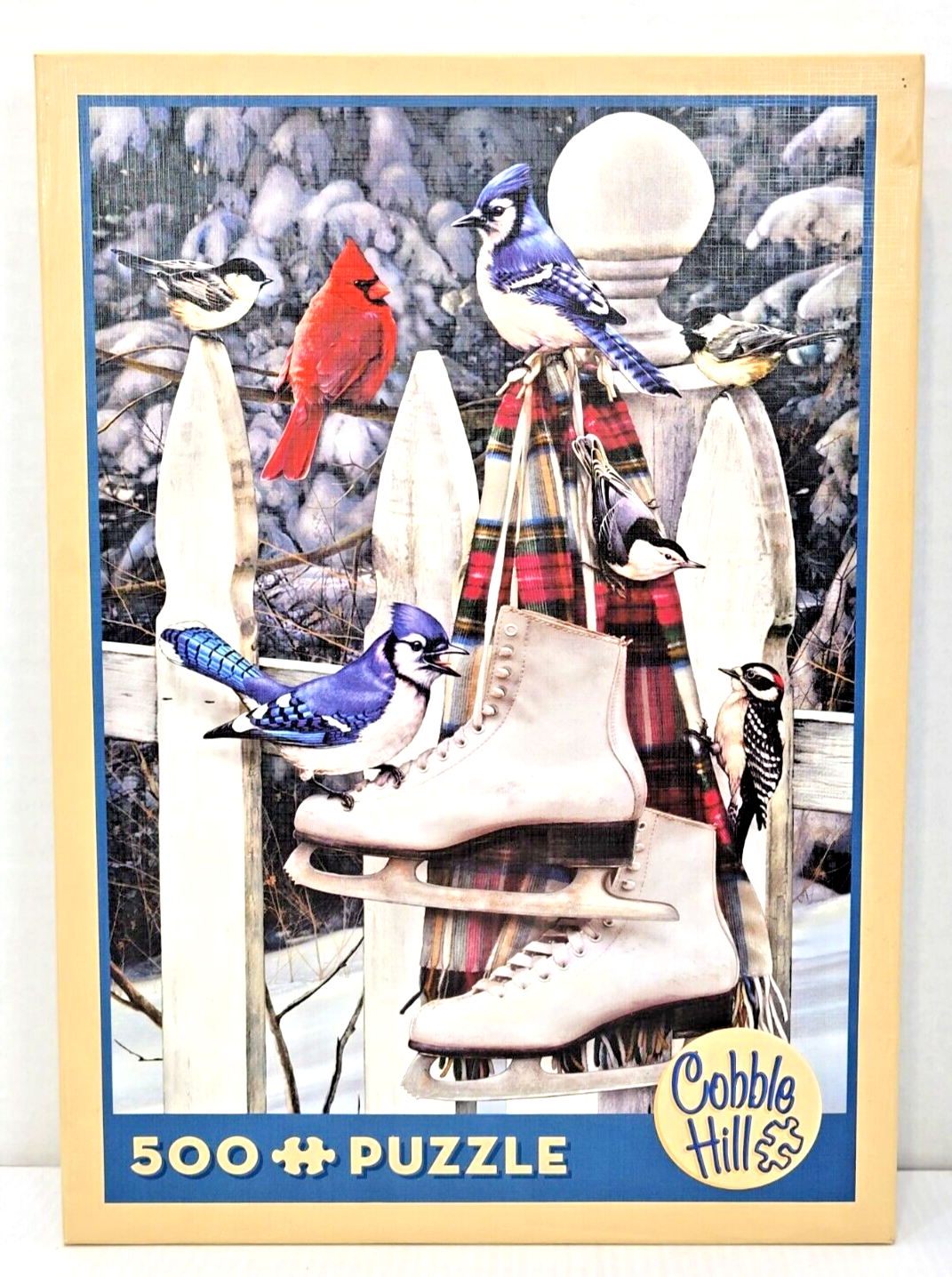 Cobble Hill puzzle, Birds with Skates, 500 pc Serial # P14196 18