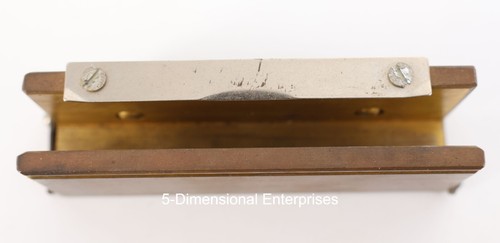Vintage KINGSLEY Hot Foil Machine - 3" Brass Double Row Type Holder Adapter