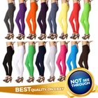 Womens Cotton Leggings Full Length Plus Sizes 8 10 12 14 16 18 20 22 26 28 30