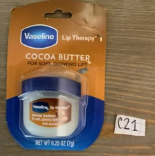 🌍 Vaseline Lip Therapy Cocoa Butter .25 oz.New ‼️