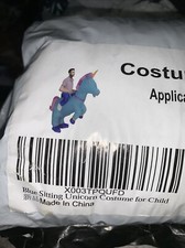 Inflatable Costume Child, Full Body Riding a Unicorn Blow Up Costume for Hall...