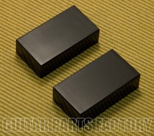 PC-0303-B Black No Holes Humbucker Pickup Covers PAF Style