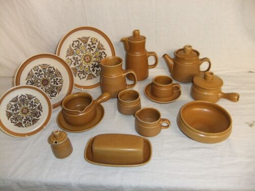 c4 Pottery Langley/Denby - Canterbury - vintage embossed tableware - 7A2C