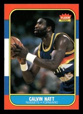 1986 FLEER #79 CALVIN NATT NUGGETS
