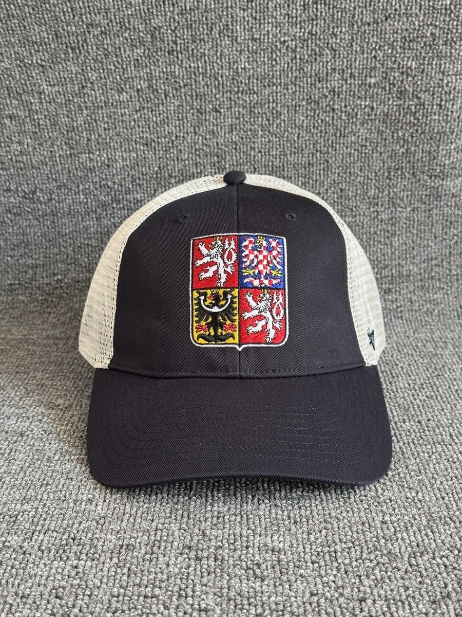 '47 Brand Czech Republic Trucker Snapback Black Cream OSFA Soccer Hat