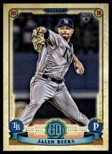 2019 Topps Gypsy Queen Jalen Beeks Rookie Tampa Bay Rays #47